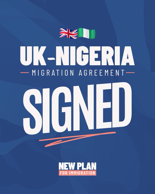 UK signs new migration agreement with Nigeria to deport some people