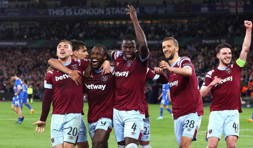 West Ham lead 2-1 over AZ Alkmaar in Europa Conference League