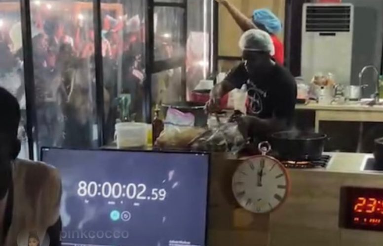 Hilda Baci: The Nigerian chef, reaches 85-hour mark in a record-breaking attempt.