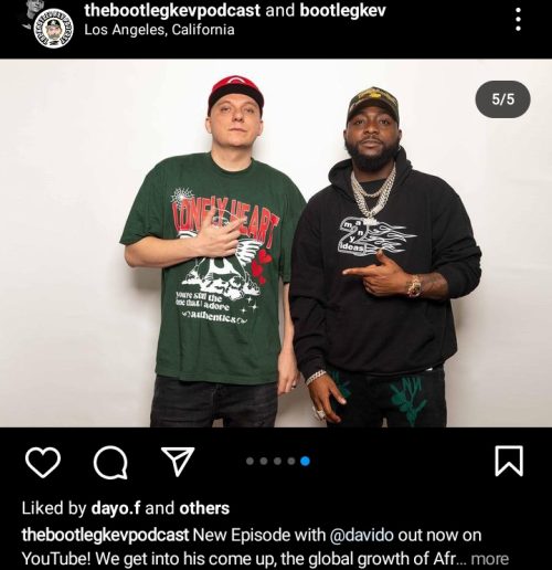 Davido discusses his friendship with Chris Brown