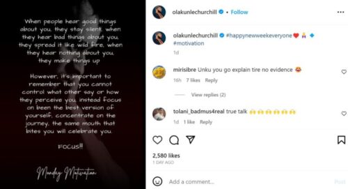 Churchill Olakunle breaks silence after alleged divorce from wife