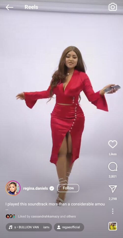 Regina Daniels replies those who questions her decision to Ned Nwoko