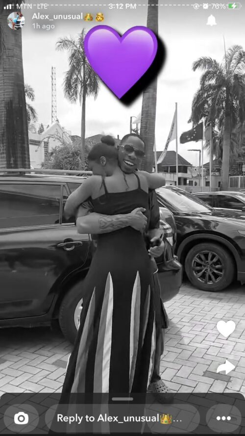 Ike and Alex Unusual share a warm hug