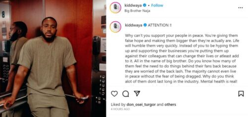 Kiddwaya chastises BBNaija fans