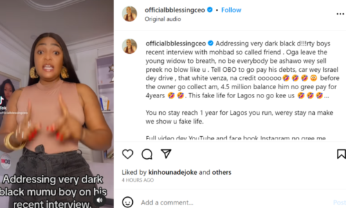 Blessing CEO calls out Davido 