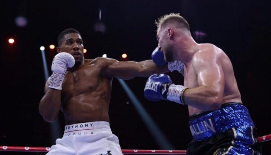 Anthony Joshua secures his third consecutive victory with a knockout win over Wallin