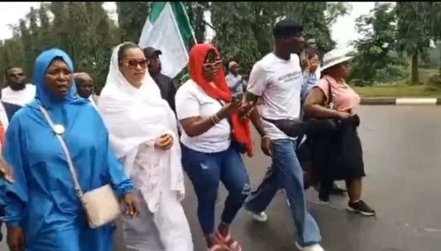 NASS in chaos as suspended senator Natasha battles security for entry